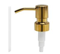 MroMax 1 dispensador de loción de jabón de 25 mm, moderno acero inoxidable 304, bombas de repuesto para tus botellas de hogar, baño, cocina, mercado, hotel, restaurante, champán, tono dorado