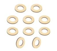 MroMax 10 anillos redondos de cobre planos M10 de 20 mm de diámetro exterior 10 mm de diámetro interno 1,5 mm de grosor