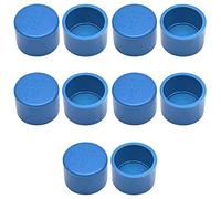 MroMax - 10 tapones de PVC para tuberías de riego y sistemas de riego residenciales subterráneos (10 unidades, 32 mm), color azul