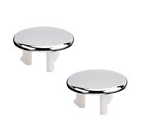 MroMax 2 cubiertas de desbordamiento de plástico ABS para fregadero de cocina, tapa de agujero para fregadero de cocina, anillo de una sola capa, diseño a presión, cubierta de drenaje para baño