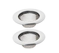 MroMax 2 filtros de malla para fregadero de 5,5 cm x 2,3 cm (diámetro exterior x diámetro interior), filtro de malla de metal para fregadero de acero inoxidable, filtro de alcantarillado, trampa de