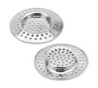 MroMax 2 filtros de malla para fregadero de 7,5 x 4,2 cm (diámetro exterior x diámetro interior), filtro de malla de metal para fregadero de acero inoxidable, filtro de desagüe de desagüe para