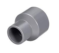 MroMax 2 piezas de conector de reducción de tubería de PVC, color gris, 32 mm x 20 mm, zócalo para drenaje de alcantarillado