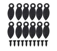 MroMax 20 piezas de marco de metal con botón giratorio para fotos, accesorios perfectos para colgar cuadros, color negro