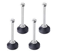 MroMax 4 niveladores de muebles M10 x 100 mm roscados ajustables para patas de sillas de mesa