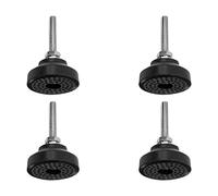 MroMax 4 niveladores de muebles M8 x 50 mm roscados ajustables para patas de silla de mesa