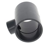 MroMax 401 Series 401 - Conector en T para tuberías de PVC (2 unidades, 50 mm x 25 mm), color gris