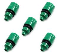 MroMax 5 conectores de grifo de manguera, conectados a manguera de 4/7 mm, adaptador de tubo de manguera de conector rápido, boquilla de grifo para sistema de riego de jardín, color verde