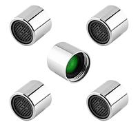 MroMax 5 piezas de boquilla aireadora universal hembra de 18 mm, pieza de repuesto para grifos de cocina, fregadero, baño y lavabo, ahorro de agua, fácil de instalar, acabado cromado pulido