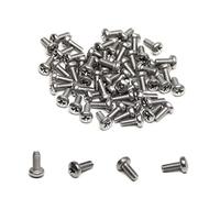 MroMax 60 piezas M2x3 Tornillos de cabeza cruzada para máquina Phillips empotrada de acero inoxidable 304 para pomo de cajón de armario
