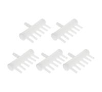 MroMax 8 mm a 4 mm Acuario 6 vías línea de aire divisor de plástico para bomba de aire, conector para difusión del flujo de aire, 5 unidades