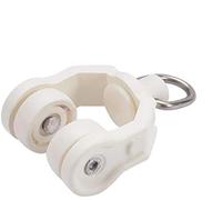 MroMax 80 rodillos de plástico con ruedas dobles para cortinas, deslizadores deslizantes para ventanas, rieles de cortina de ducha, 11 mm de diámetro