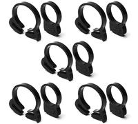 MroMax Abrazadera ajustable de nailon de doble agarre para manguera de trinquete de 31,5 mm a 34 mm, 10 unidades, color negro