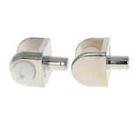 MroMax - Abrazadera para estante de cristal (2 unidades, 23 x 19 x 19 mm (largo x ancho x alto).