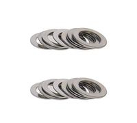 MroMax Arandela plana M12 x 20 mm x 0,8 mm para tornillo de acero inoxidable 304, 20 unidades