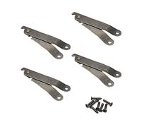 MroMax Bisagra de soporte plegable, bisagras de soporte de tapa plegable giratoria de 67 mm, bisagras de soporte de tapa de hierro en tono bronce para cajas de madera y joyeros, 4 piezas