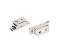 MroMax - Cerrojo magnético para puerta de armario (metal, 53 mm, 50,5 mm, 47 mm, 49 mm), color plateado