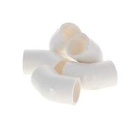 MroMax - Conector de tubo de 20 mm ID 45 grados para codo de agua con conector de PVC para fijación de tuberías correspondientes, color blanco