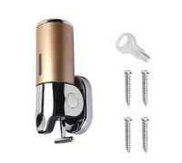 MroMax - Dispensador de jabón de 500 ml, serie clásica, de plástico ABS, manual de montaje en pared, para baño, cocina, mercado, hotel, restaurante, oro rosa