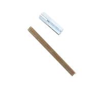 MroMax - Juego de 8 soportes flotantes M6 x 60 mm para estantes ocultos para estantes, estantes de pared ciegos, soportes de metal (tono plateado o color zinc)