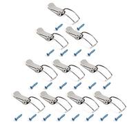 MroMax - Juego de pestillos de acero inoxidable, 87 mm de longitud, color plateado