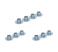 MroMax M10 10 mm 10 unids cabeza plana tuerca Brad agujero Tee Tuerca de acero al carbono Base redonda tornillo en T