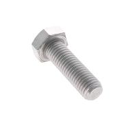 MroMax M12 - Perno de cabeza hexagonal para mano izquierda M12-1,75 x 40 mm, UNC 304, tornillos hexagonales de rosca inversa
