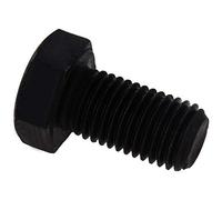 MroMax M16 - Perno hexagonal para mano izquierda M16-2 x 30 mm, tornillos de cabeza hexagonal de acero al carbono, totalmente roscados, pernos hexagonales métricos grado 12.9, negro, 1 unidad
