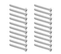MroMax M2 x 30 mm Tornillos para máquina de trineo para cajón de armario, tirador de acero inoxidable 304, Phillips Drive, 30 unidades