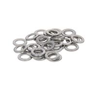 MroMax M3 x 6 mm x 0,8 mm 304 Arandela plana de acero inoxidable para tornillo metálico plateado 100 piezas