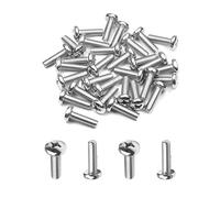MroMax M4 x 5 mm cabeza de truss tornillos Phillips para gabinete cajón pomo tirador de acero inoxidable 30 piezas
