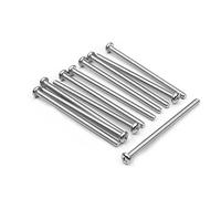 MroMax M5 x 35 mm Tornillos de máquina de acero inoxidable cabeza de tornillo con cruz empotrada Phillips Drive para gabinete cajón pomo tirador 10 piezas