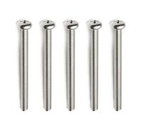 MroMax M5 x 35 mm Tornillos de máquina de acero inoxidable cabeza de tornillo con cruz empotrada Phillips Drive para gabinete cajón pomo tirador 10 piezas