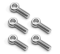 MroMax M6 x 20 mm, tornillo de ojo de elevación para maquinaria de acero inoxidable 304, rosca métrica 5 unidades