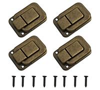 MroMax Maleta Maletín de madera 48 x 33 mm Metal Toggle pestillos cierre de broche 1 pieza/2 piezas/3 piezas