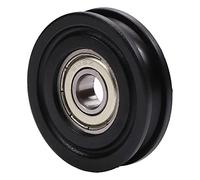 MroMax - Polea deslizante de nailon en forma de U para cojinete, color negro, blanco y naranja