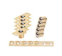 MroMax Puerta Gabinete Armario Cajón 8mm Eje Diámetro Latón Bola Catch Catcher 5pcs