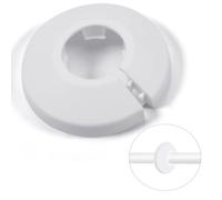 MroMax Se adapta a cubierta de tubería de plástico blanco de polipropileno de 3/4 pulgadas, 1 pieza de brida de 20 mm, tapa a presión para válvula de cocina, tuberías de entrada de inodoro para