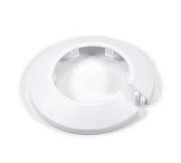 MroMax Se adapta a cubierta de tubo de plástico blanco de polipropileno de 1.9 pulgadas, 1 brida de 50 mm, 1 pieza de cubierta de decoración de radiador, tapa a presión para drenaje de fregadero y