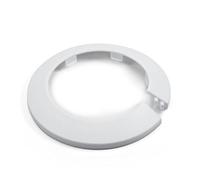 MroMax Se adapta a tubos de plástico PP blanco de 7,3 cm, 75 mm, 1 brida, tubo de agua, decoración del radiador, anillo rosetón, tapón de presión para tuberías de drenaje y ventilación para eliminar