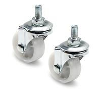 MroMax - Sillas de ordenador con vástago de rosca de 8 mm y rueda giratoria de 3,8 cm de diámetro, 1 pieza/2 piezas/4 piezas