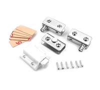 MroMax - Soporte de acero inoxidable para abrazadera de cristal, superficie plana, resistente a la corrosión (plata)