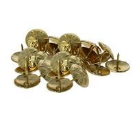 MroMax Tapicería Clavos de Tapicería 19 mm Diámetro Cabeza Antigua Pulgar Pulgar Pulgar Pernos Tono Amarillo para Muebles Sofá Cabecero y Acabado Níquel Muebles DIY 30 Piezas