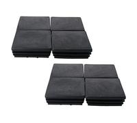 MroMax Tapón de tubo cuadrado de plástico de 60 x 60 mm, tapa de extremo de poste de tubo de 2.4 pulgadas, cubierta de tubo para muebles, sillas, patas de escritorio, mesas, pipa