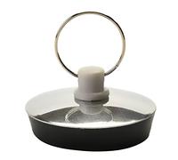 MroMax - Tapón para desagüe de cocina (37 mm, acero inoxidable), color plateado y negro