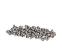 MroMax Tornillos autorroscantes M2x4 Phillips de cabeza plana, rosca completa, Phillips Drive, cierres de acero inoxidable 316, acabado brillante, autorroscante, plata, 50 piezas