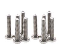 MroMax Tornillos de cabeza hexagonal de 1/4-20 x 1-1/4 pulgadas UNC A2-70 (304) de acero inoxidable totalmente roscados pernos hexagonales 10 piezas