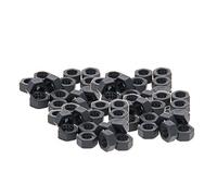 MroMax - Tuercas hexagonales métricas de nailon M12 x 1,5 mm, 20 unidades, color blanco