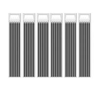 MROOFUL 36 recambios de lápices, mina de carpintero de 2.8 mm, repuesto de lápiz mecánico de construcción de agujero profundo sólido, mina de lápiz para marcar y dibujar (juego negro)