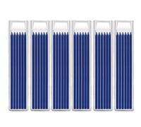 MROOFUL 36 recambios de lápices, mina de carpintero de 2.8 mm, repuesto de lápiz mecánico de construcción de agujero profundo sólido, mina de lápiz para marcar y dibujar (juego azul)